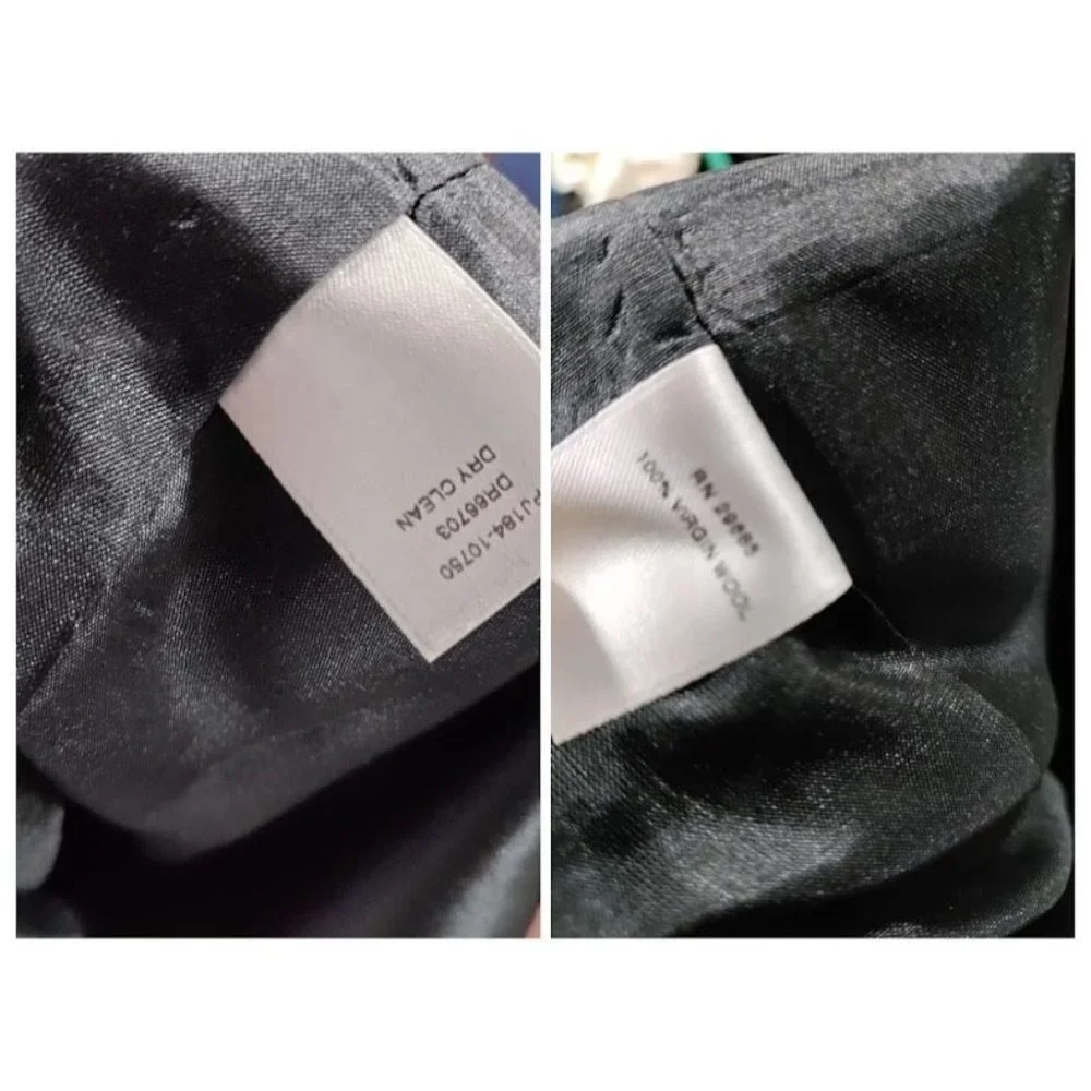 80's Pendleton 100% Wool Black & White Houndstooth Sheath Midi Dress 12 P - Picture 8 of 16